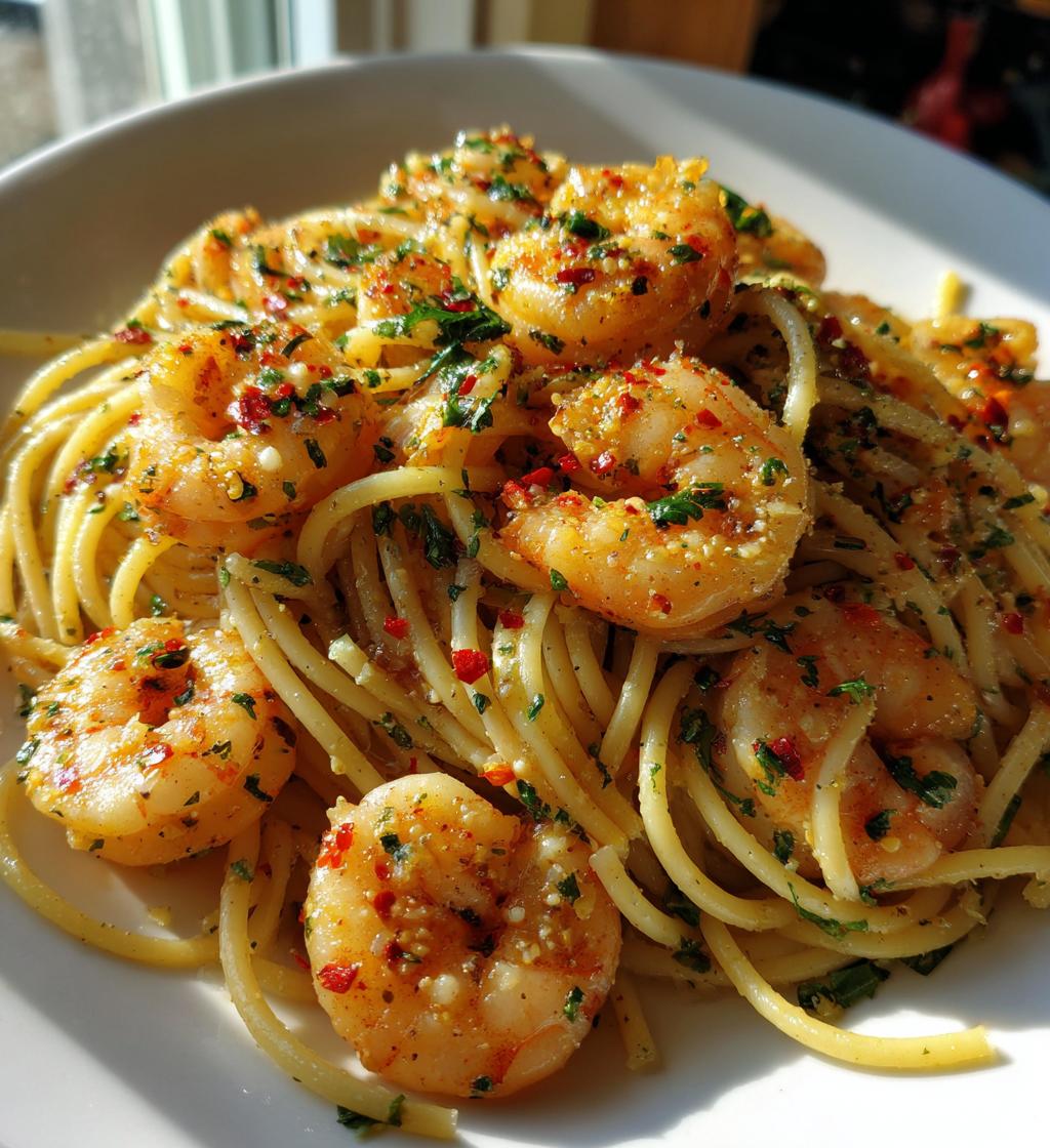 garlic shrimp pasta