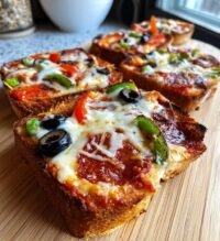 garlic toast pizzas 2