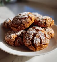 gingerbread crinkle cookies