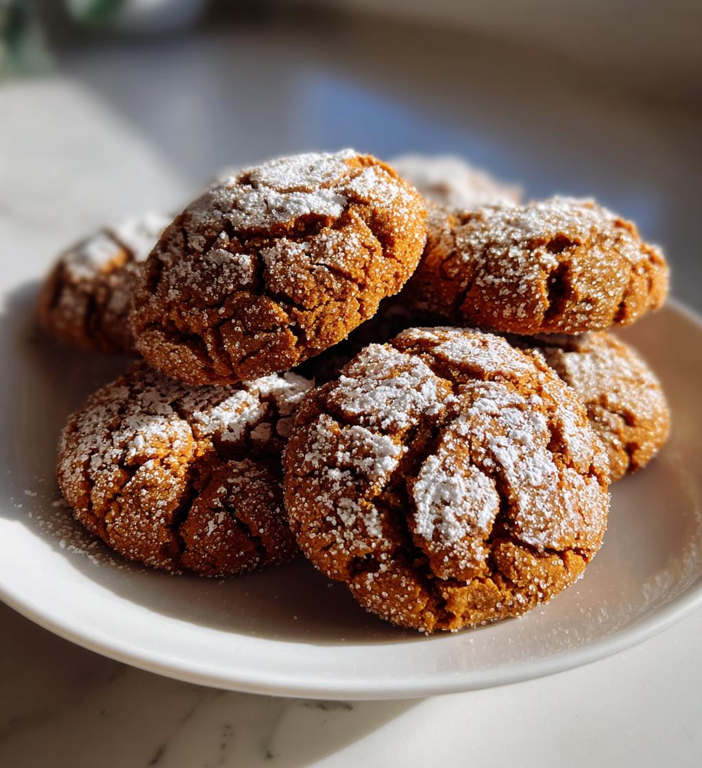 gingerbread crinkle cookies