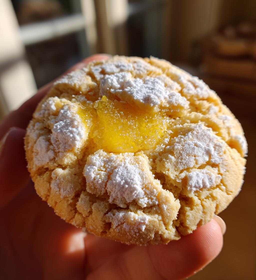 gluten free lemon curd cookies