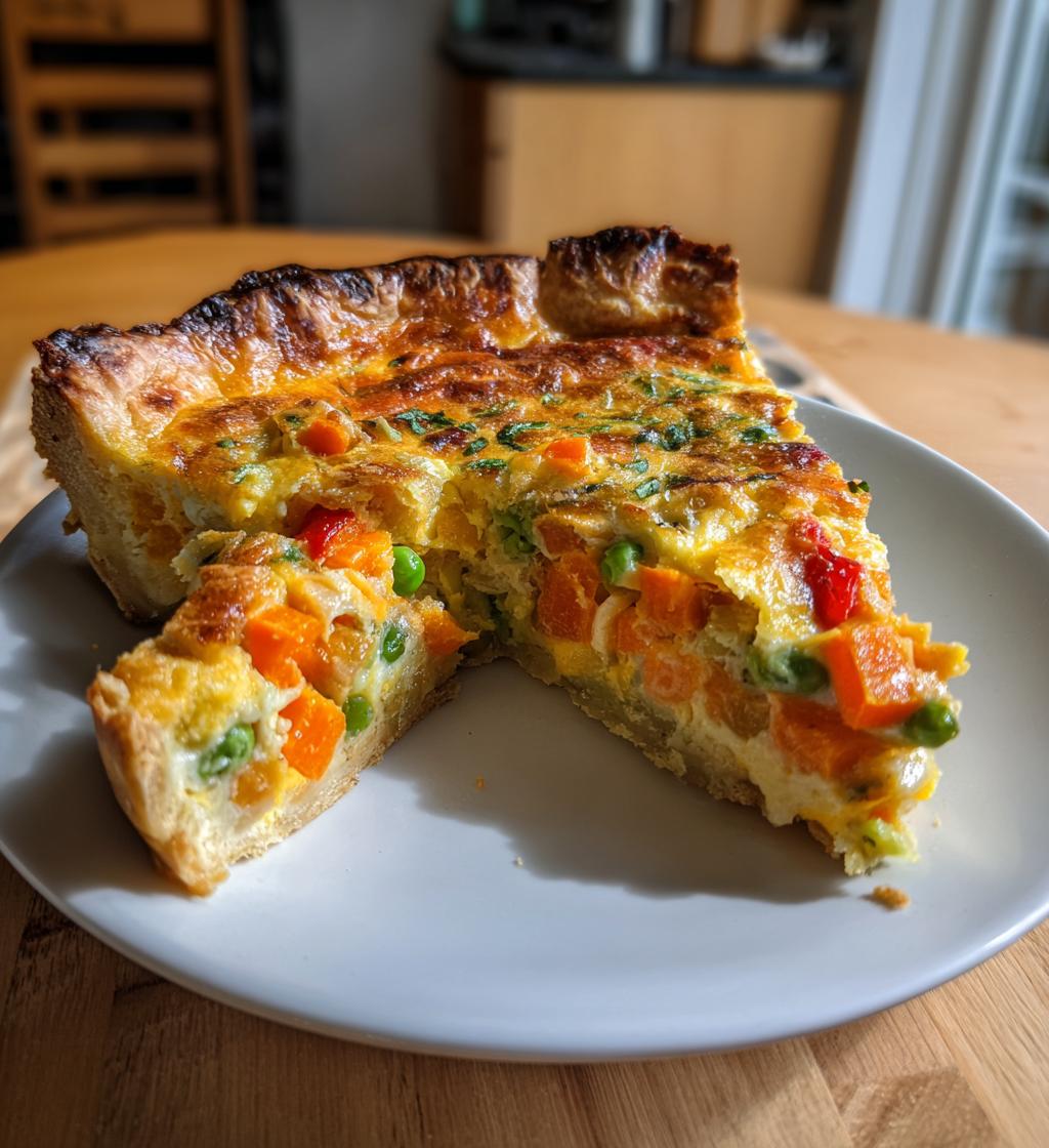 gluten free savory pie - detail 1