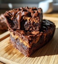 gooey chocolate peanut butter cake