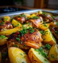 greek lemon chicken and potatoes recipe