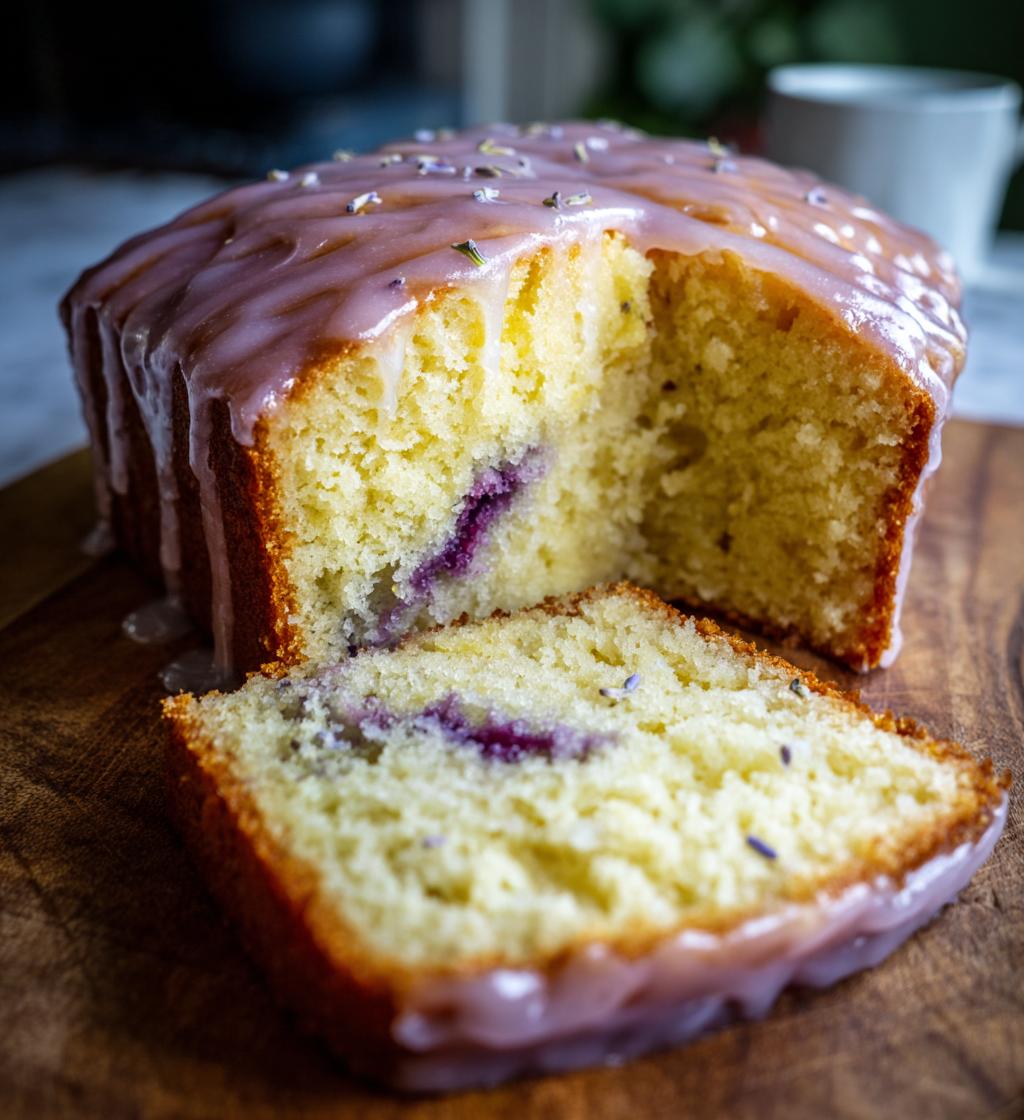 grey lavender cake with honey lemon glaze recipe