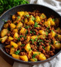 ground beef with potatoes