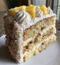 hawaiian wedding cake with whipped cream cheese frosting