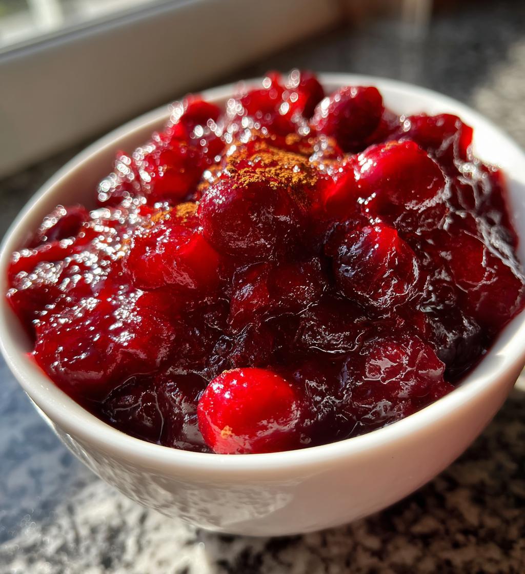 homemade cranberry sauce thanksgiving