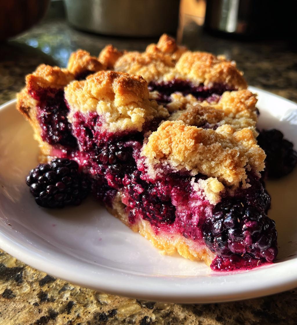 homemade kentucky blackberry cobbler