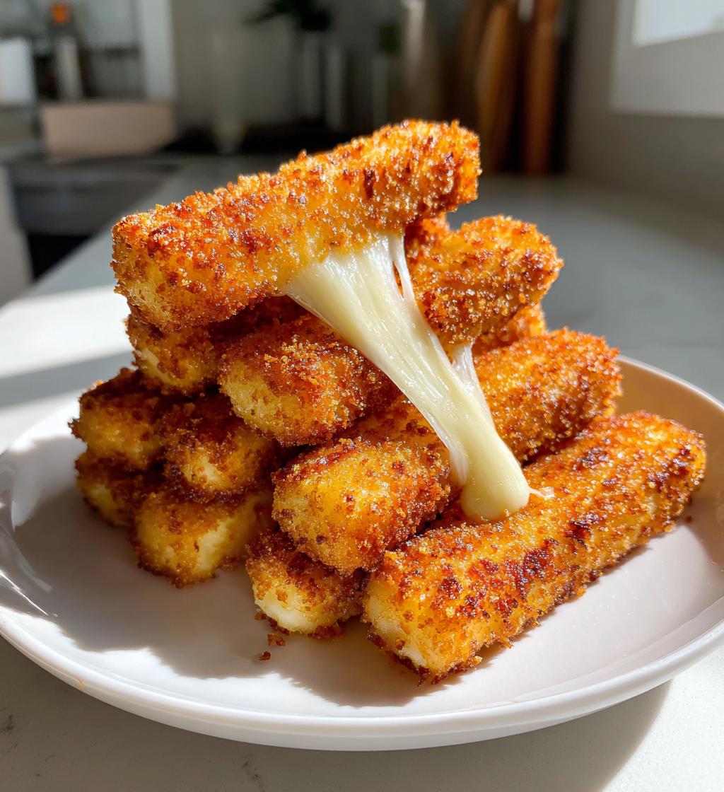 homemade mozzarella sticks crispy and cheesy delight