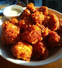 homemade popcorn chicken