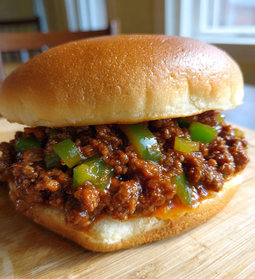 homemade sloppy joes - detail 1