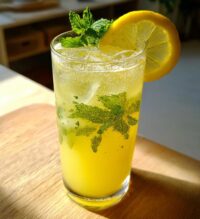honey sweetened lemon balm lemonade