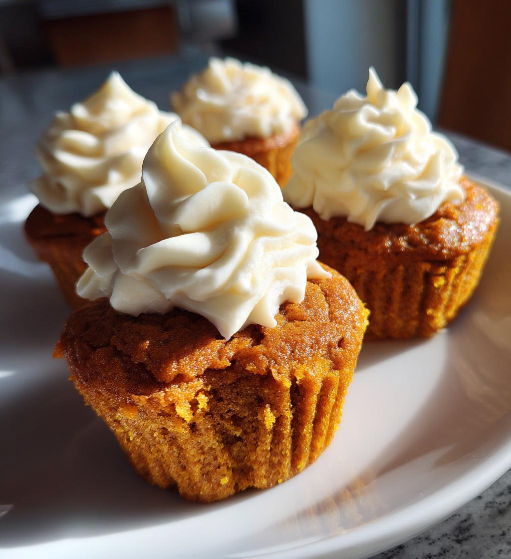impossible pumpkin pie cupcakes - detail 1