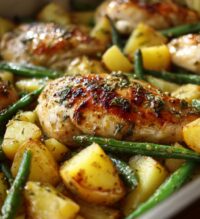 italian chicken potato and green bean bake