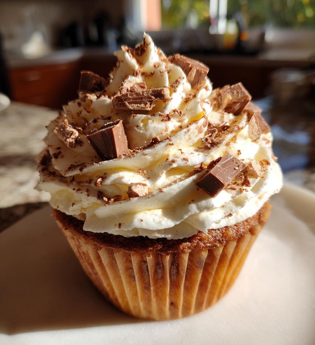kinder bueno cupcakes