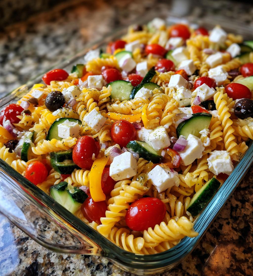 layered pasta salad