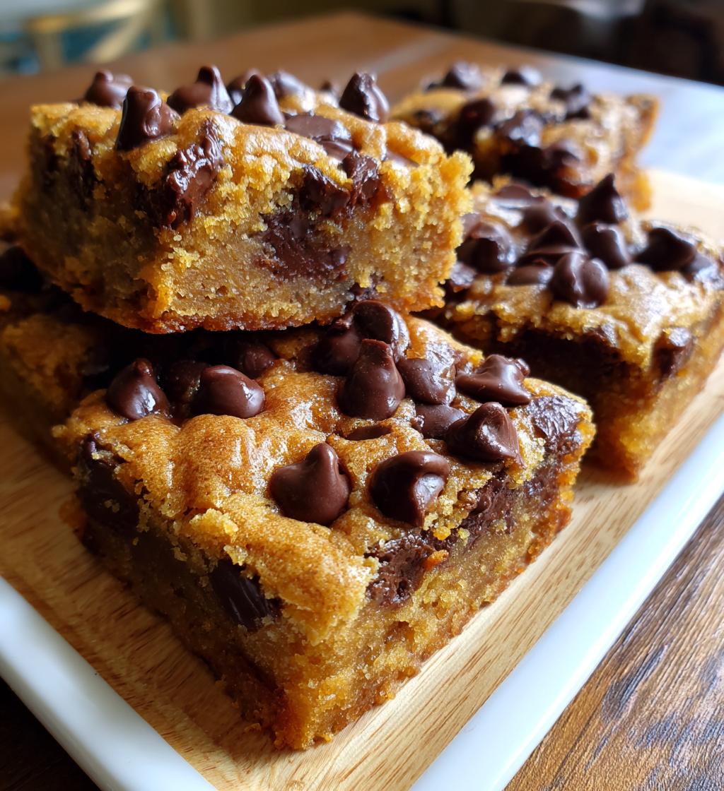 lazy chocolate chip cookie bars