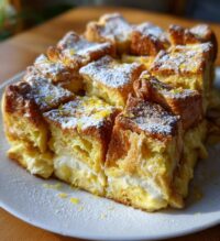 lemon cheesecake french toast casserole 2