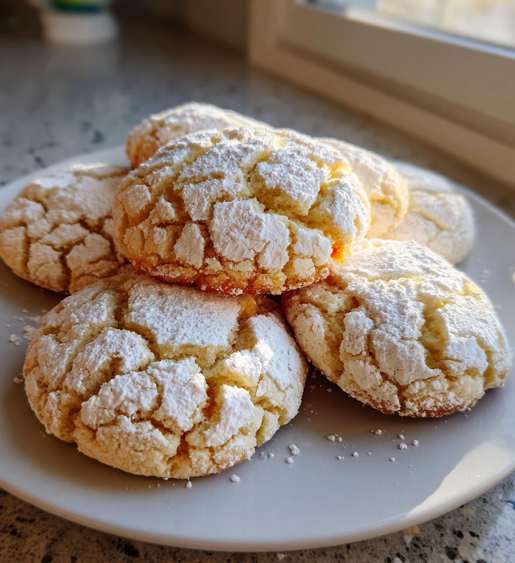 lemon crinkle cookies