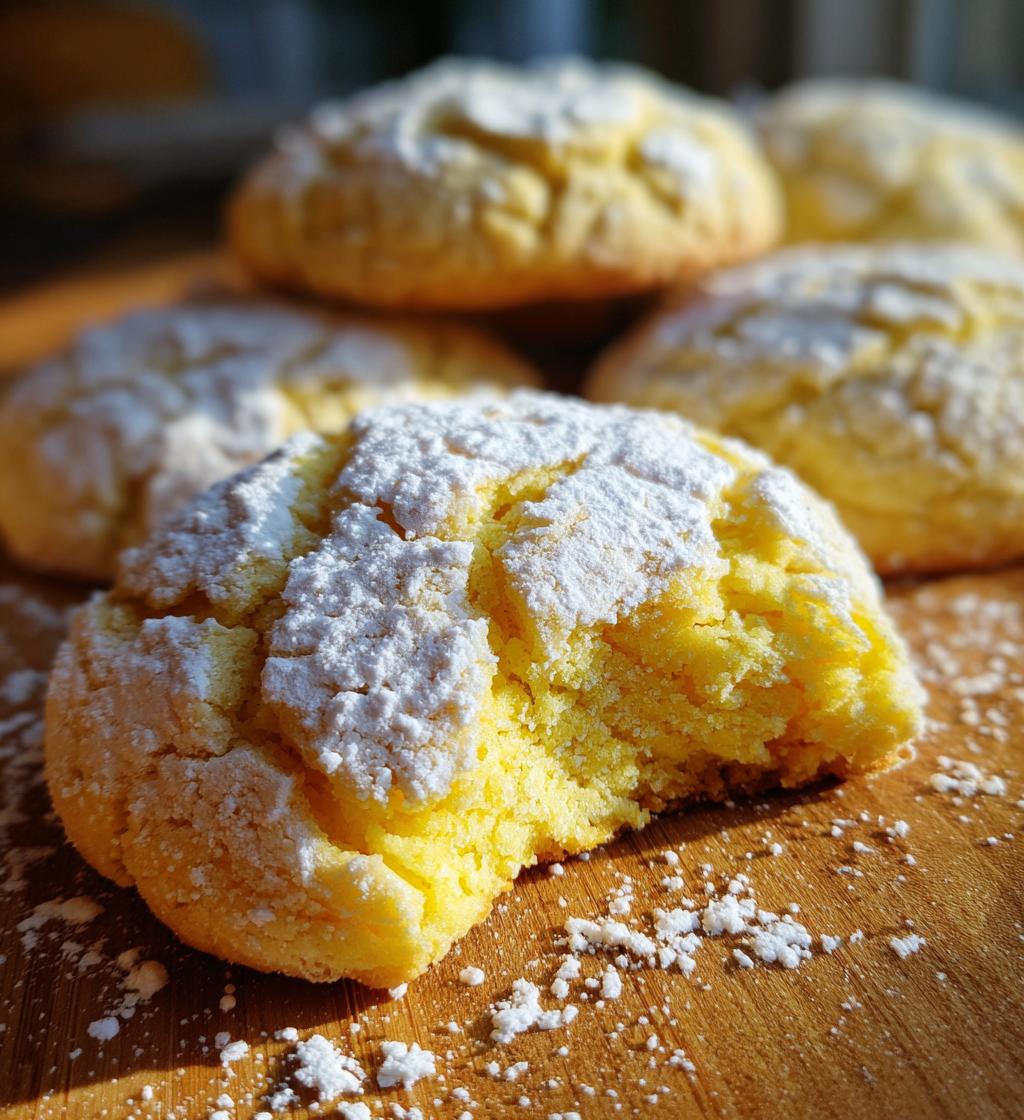 lemon gooey butter cookies - detail 1