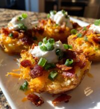 loaded sliced baked potatoes