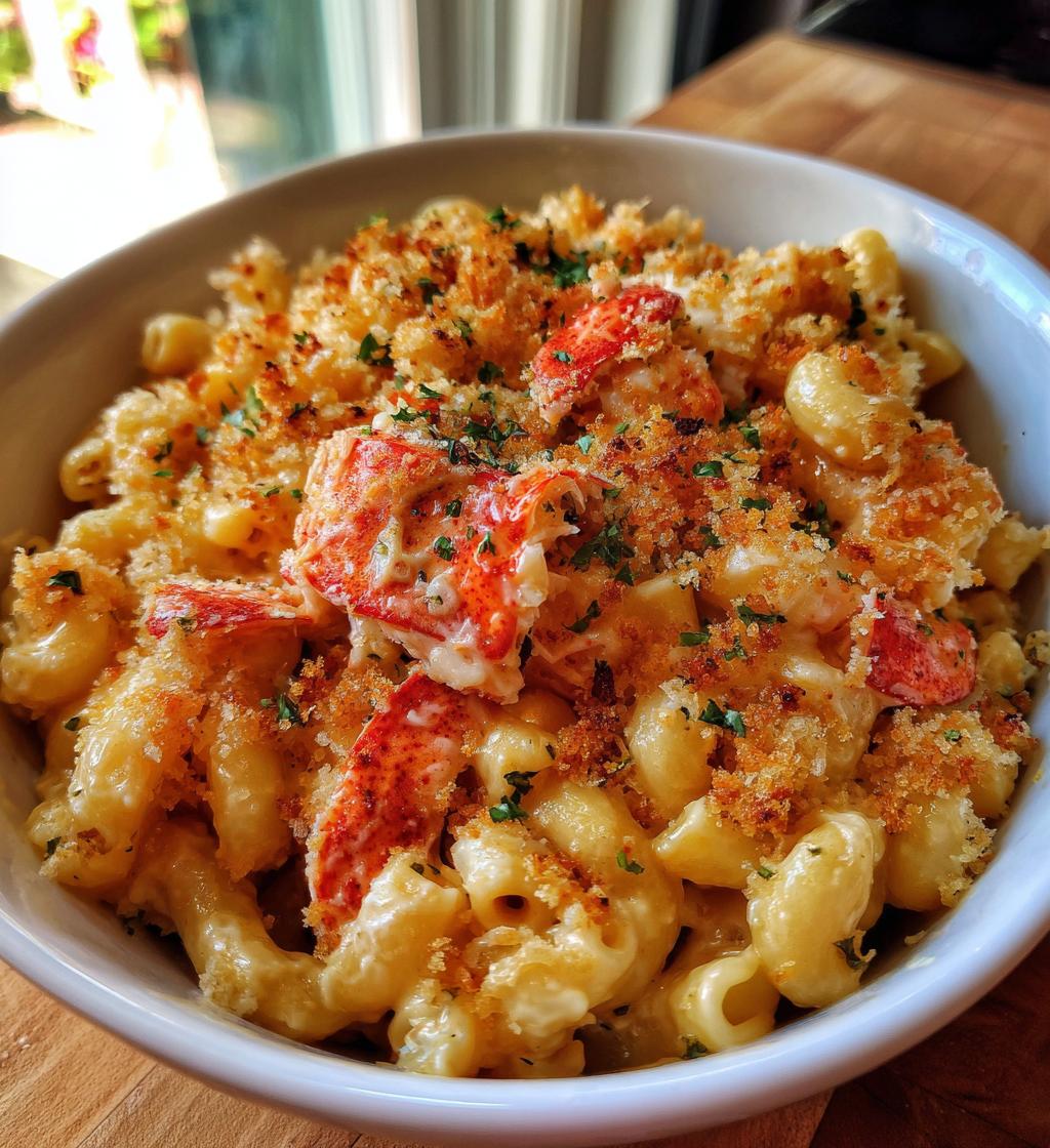 lobster and shrimp mac and cheese - detail 1