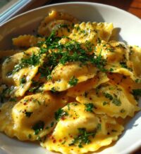 lobster ravioli with lemon butter sauce recipe