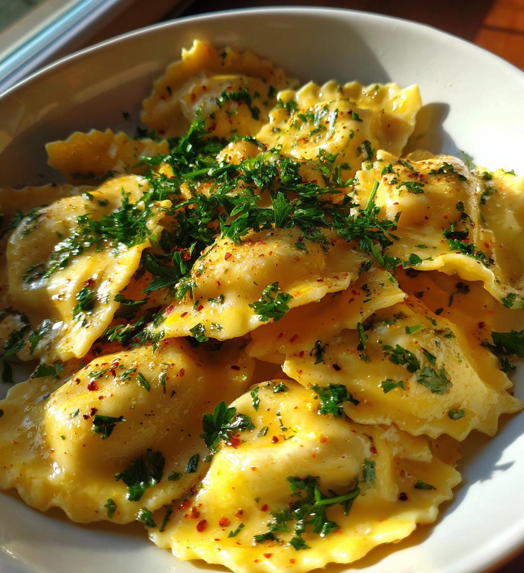 lobster ravioli with lemon butter sauce recipe