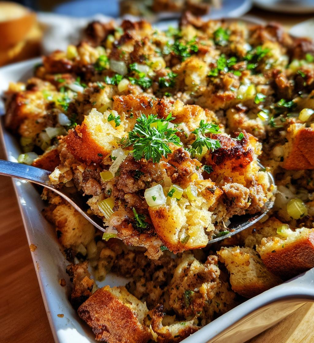 meat stuffing thanksgiving