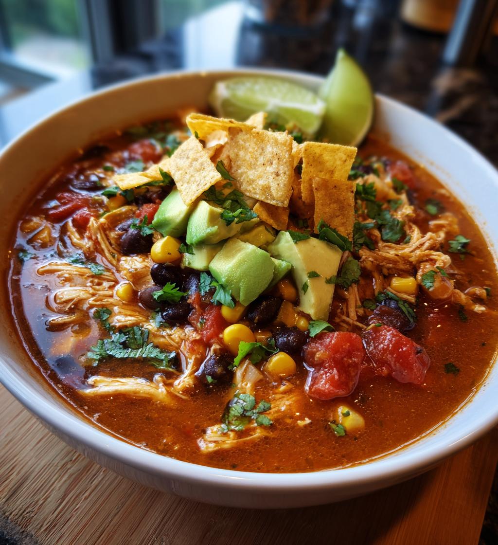 mexican chicken tortilla soup