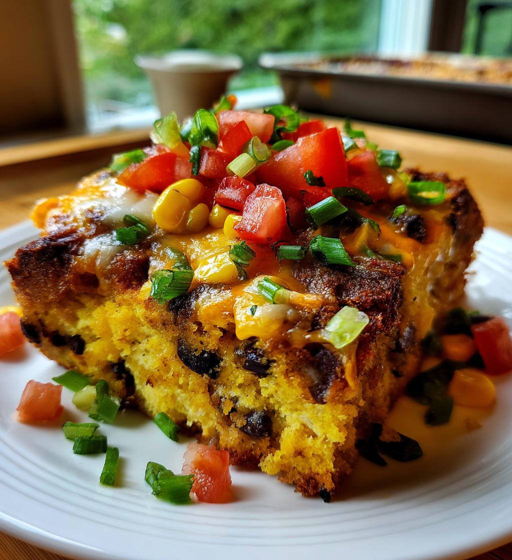 mexican cornbread casserole - detail 1