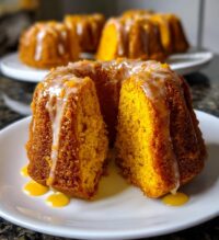 mini pumpkin bundt cakes with maple glaze