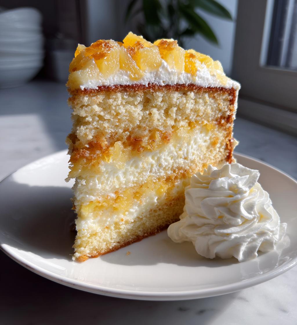 moist pineapple cake