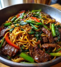 mongolian beef noodles