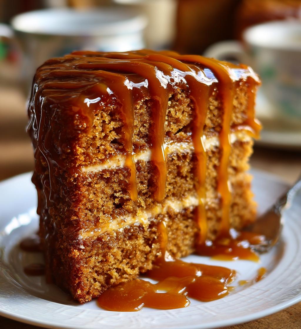 my twisted concoction of caramel spice cake - detail 1