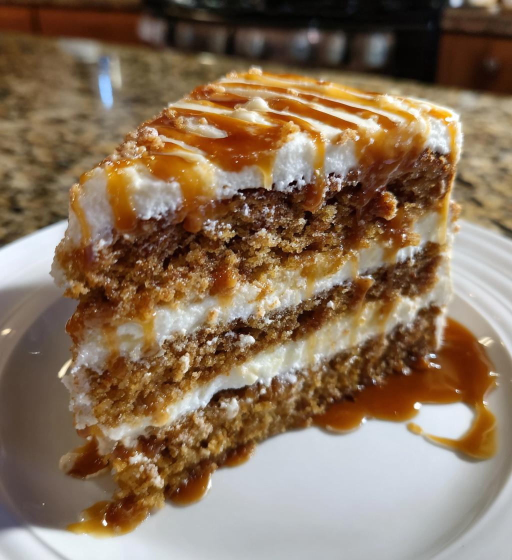 my twisted concoction of caramel spice cake