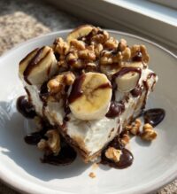 no bake banana split cake quick easy dessert
