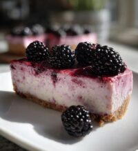 no bake blackberry cheesecake