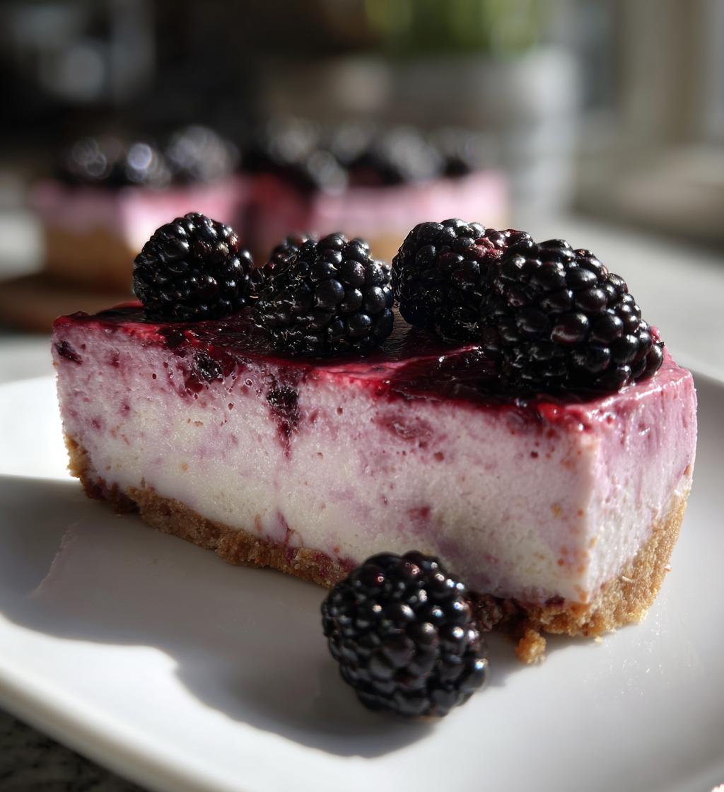 no bake blackberry cheesecake