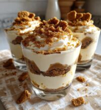 no bake gingerbread cheesecake cups