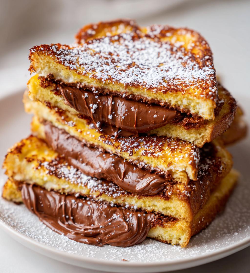 nutella stuffed french toast