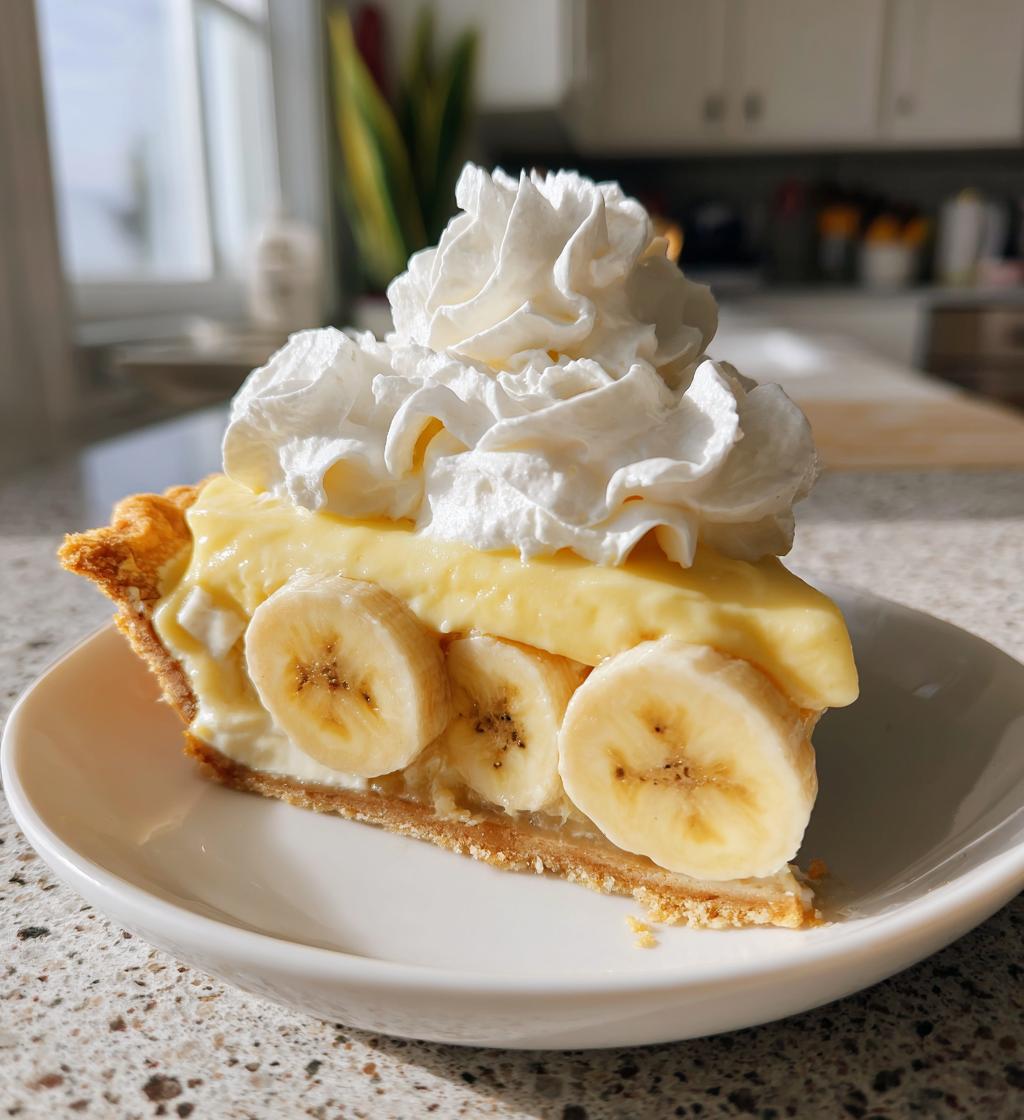 old fashioned banana cream pie