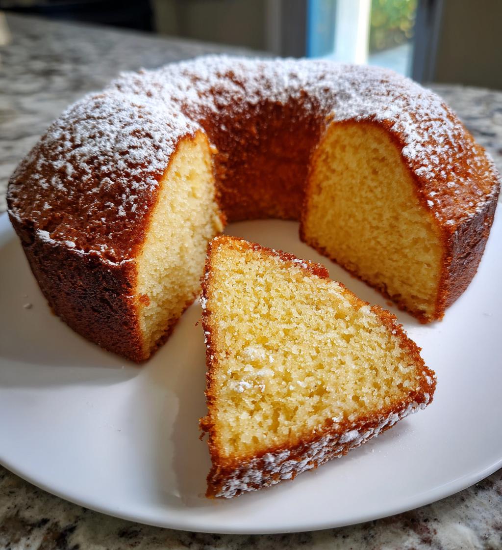 old fashioned sour cream pound cake - detail 1