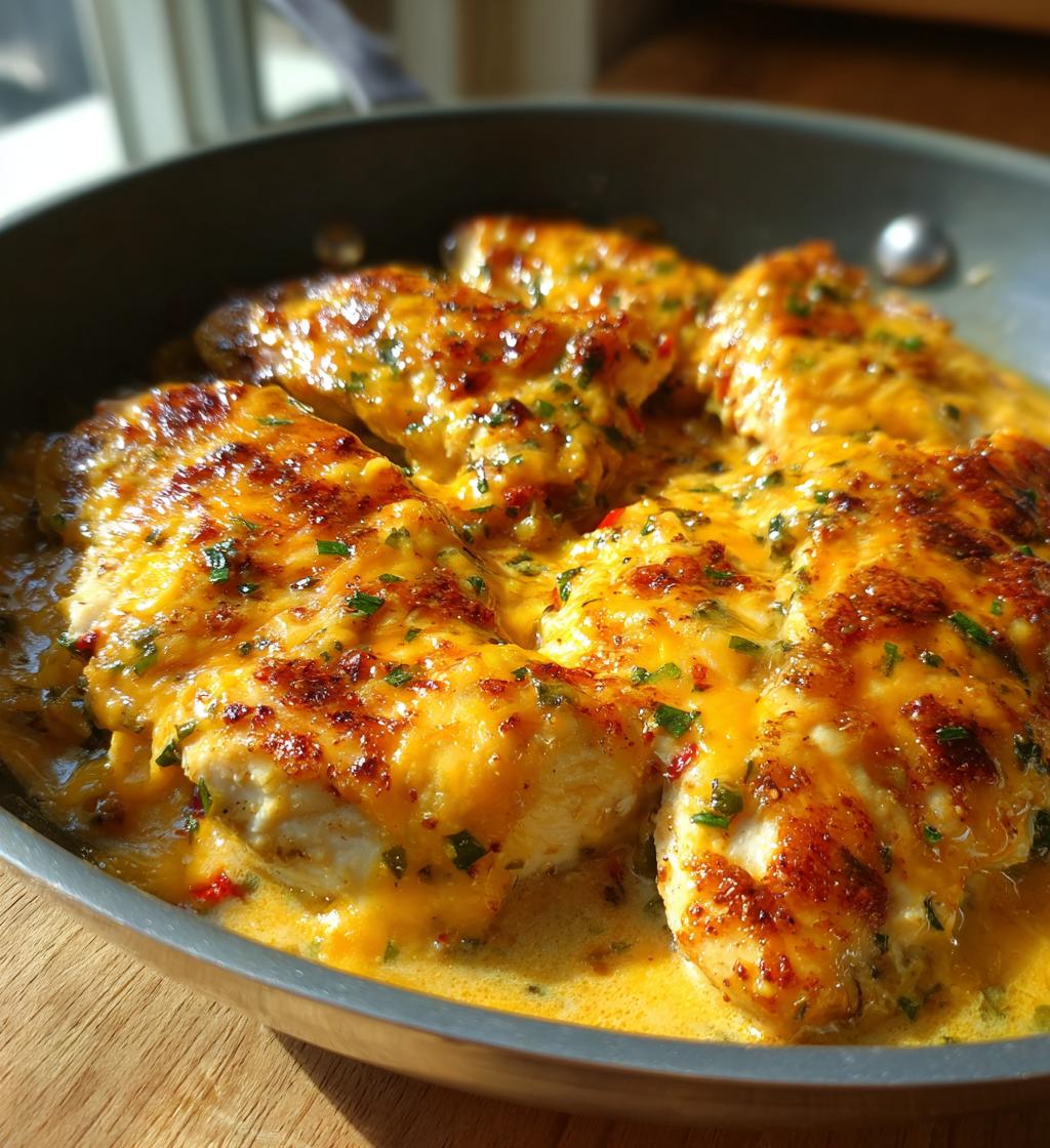 one pan cheesy jalapeno chicken - detail 1