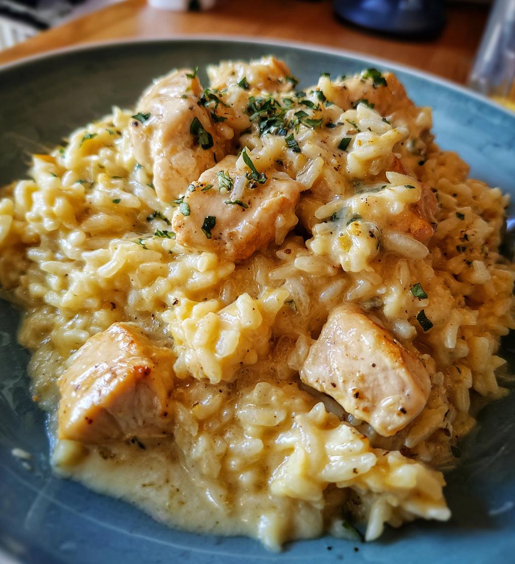 one pan creamy parmesan chicken rice