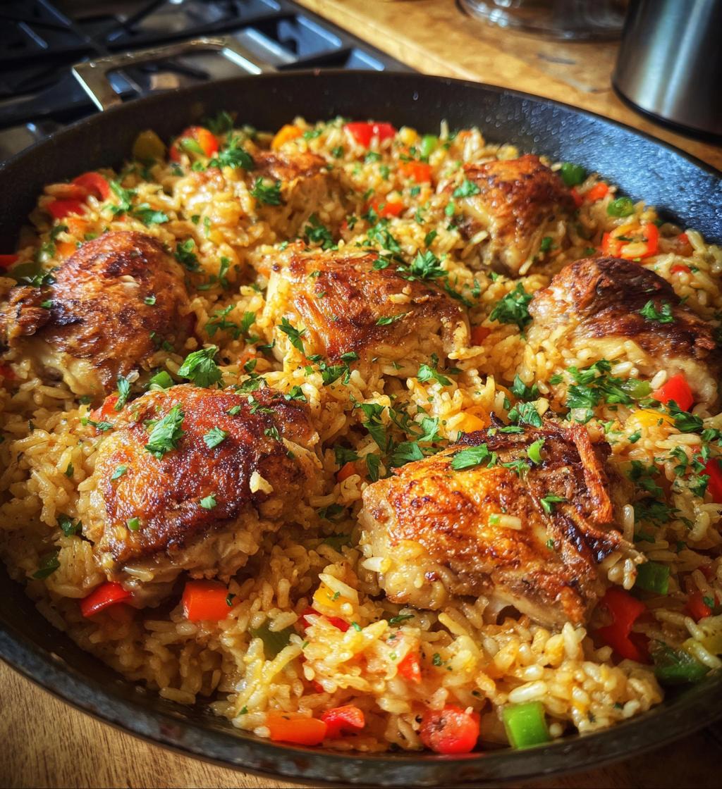 one pot chicken and rice recipe - detail 1