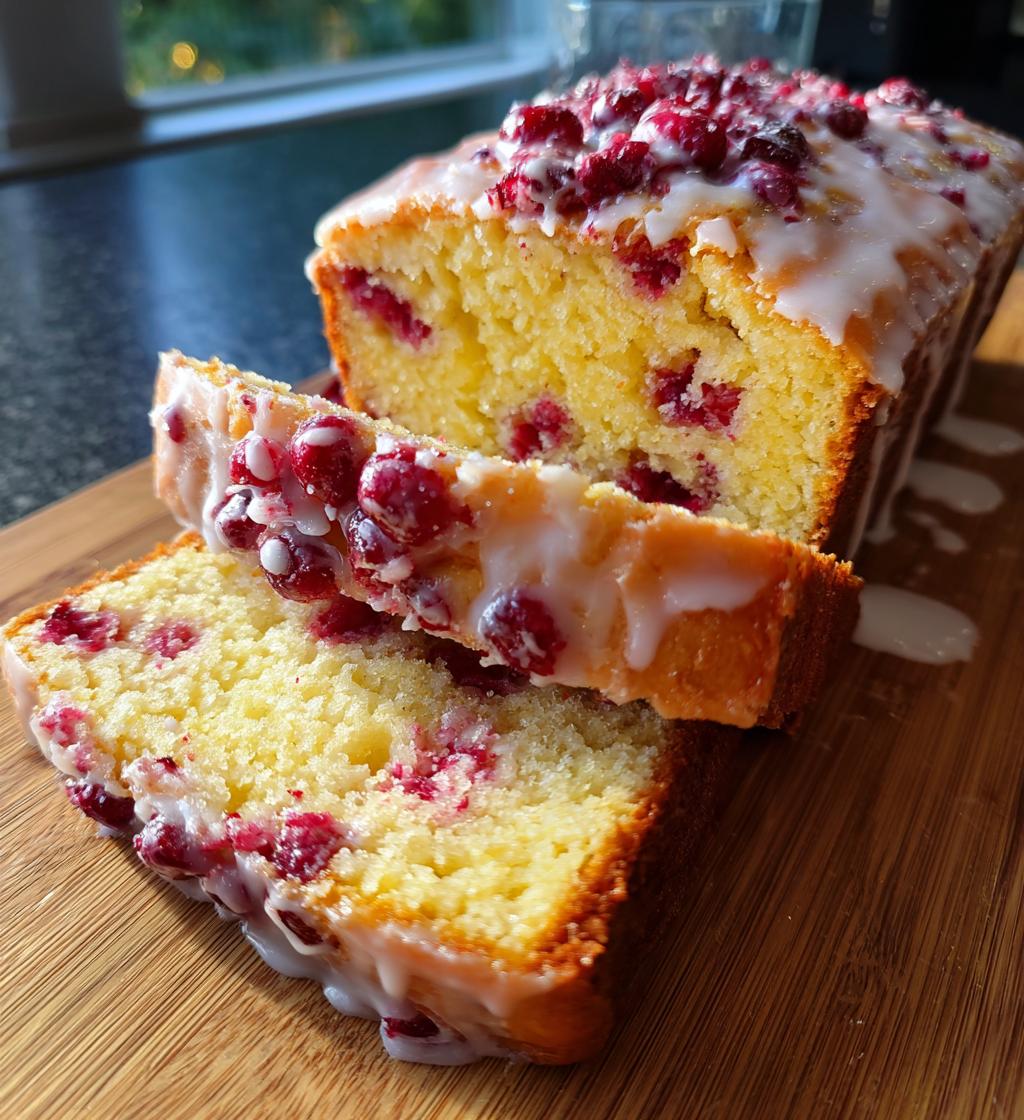 orange cranberry bread glaze - detail 1
