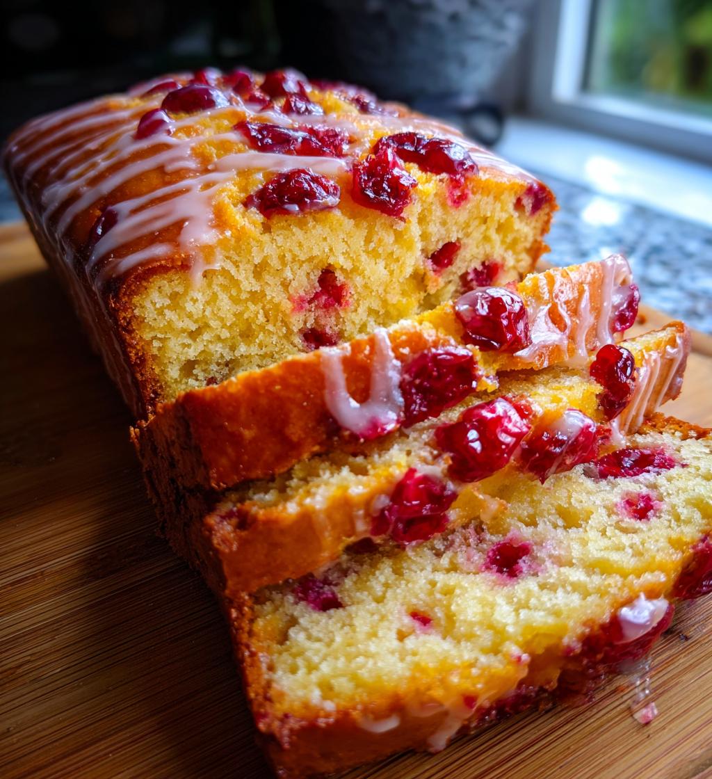 orange cranberry bread glaze
