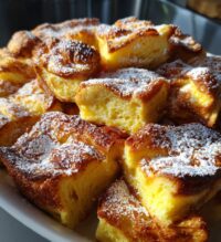 orange croissant breakfast bake